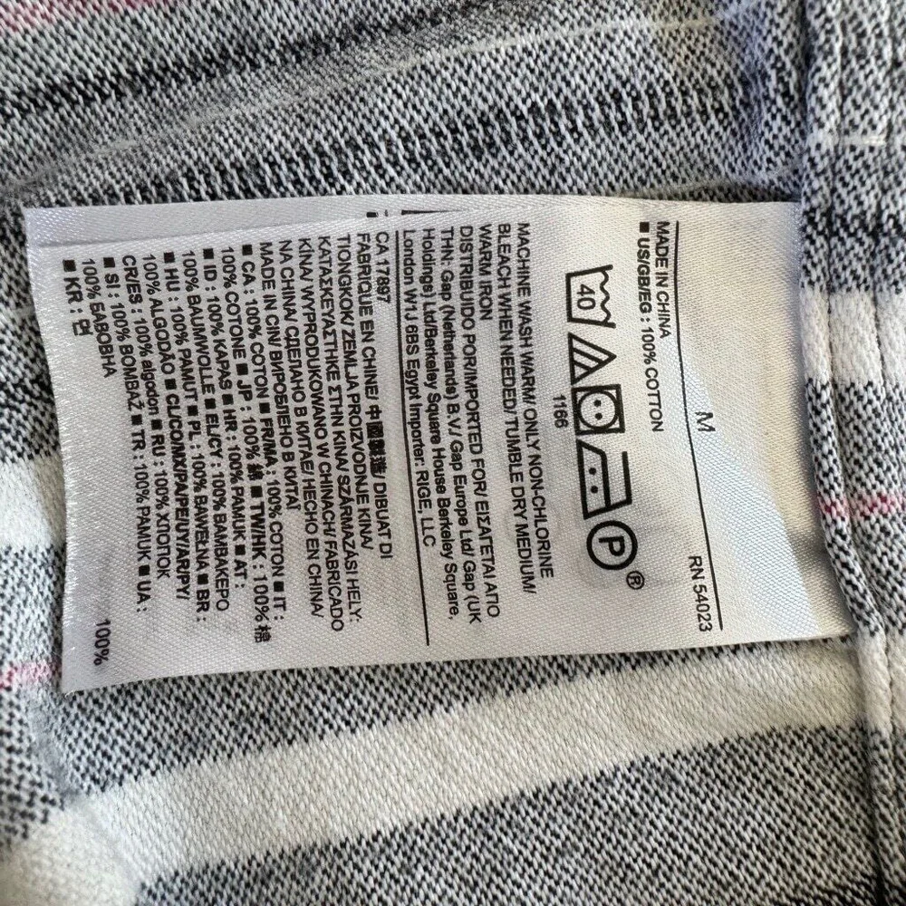 Banana Republic Heritage Collection Button Down Shirt Blanket Stripe M Slim Fit